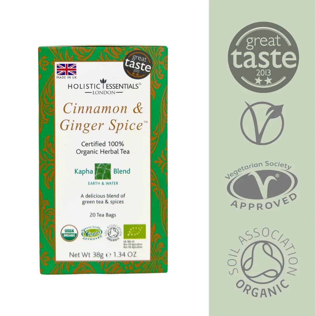Cinnamon & Ginger™ - Organic Herbal Tea - Kapha Blend - Inner Wellness - Holistic Essentials