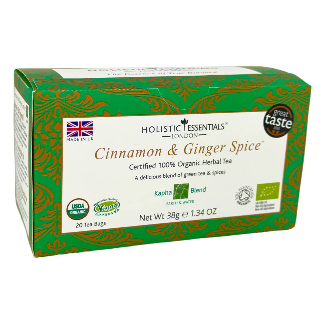 Cinnamon & Ginger™ - Organic Herbal Tea - Kapha Blend - Inner Wellness - Holistic Essentials