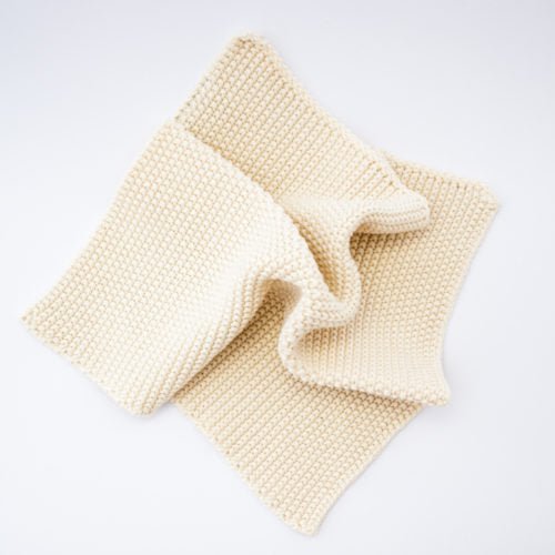 Cotton Knitted Face Cloth - Rasasara Skinfood