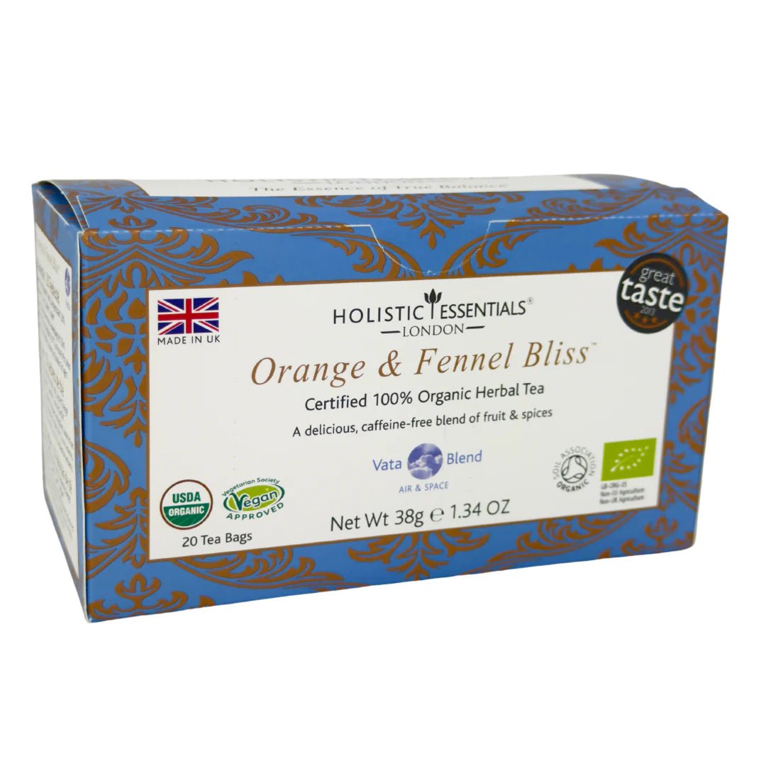 Orange & Fennel Bliss™ - Organic Herbal Tea - Vata Blend - Inner Wellness - Holistic Essentials