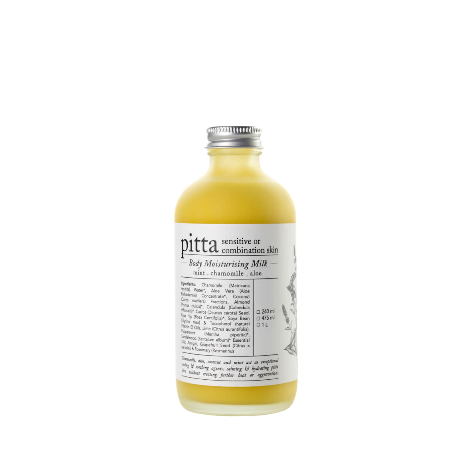 Pitta Moisturizing Milk - Rasasara Skinfood