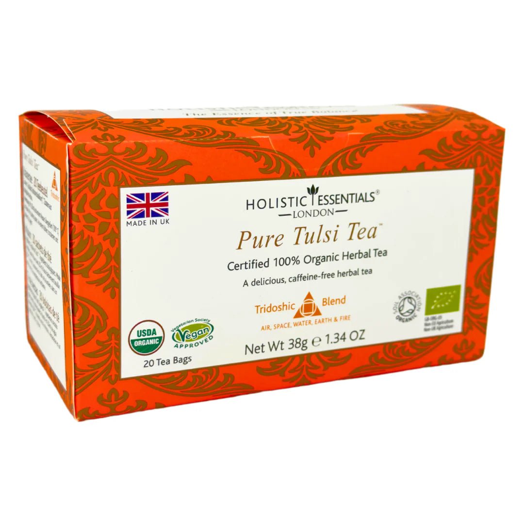 Pure Tulsi Tea™ - Organic Herbal Tea - Tridoshic Blend - Inner Wellness - Holistic Essentials